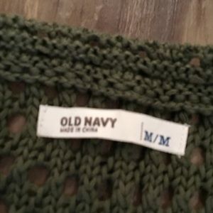 Old Navy Jackets & Coats - NWOT- beautiful olive green crocheted vest Old Navy Jackets & Coats - NWOT- beautiful olive green crocheted vest